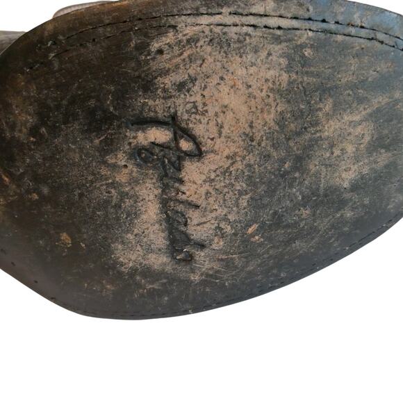 Azulado Boots Walker Stitched Square Toe Black Brown Embroidered 9.5 D - Picture 12 of 14